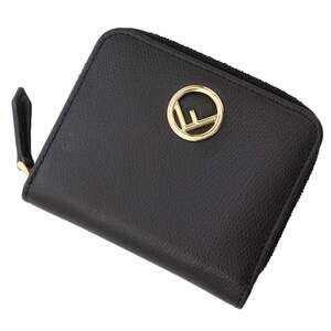 Fendi Leather Bifold Wallet Black